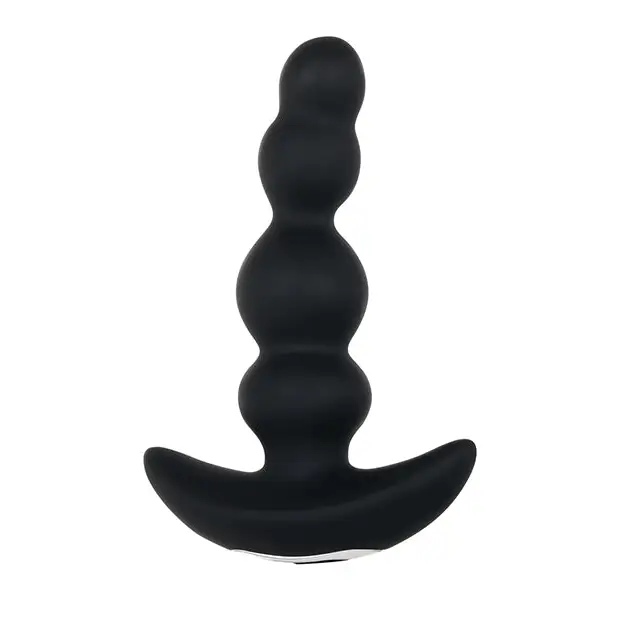 Evolved Bump N’ Groove Vibrating Butt Plug - Black - Anal Products
