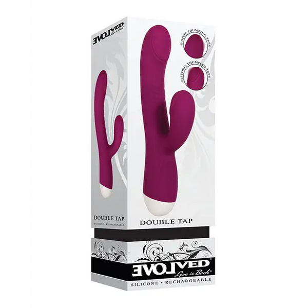 Evolved Double Tap - Burgundy - Vibrators