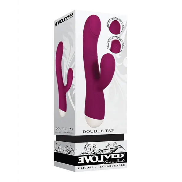 Evolved Double Tap - Burgundy - Vibrators