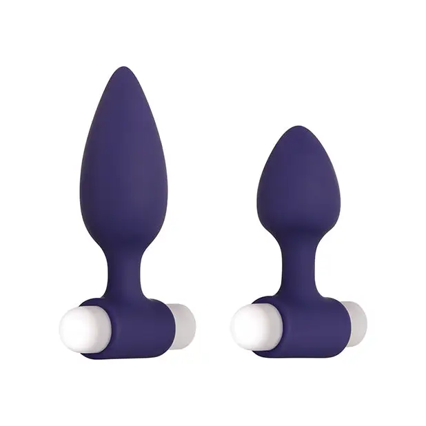 Evolved Dynamic Duo Anal Rechargeable - Purple/White - Anal Products