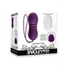 Evolved Eager Egg Vibrating & Thrusting Egg w/Remote - Purple - Stimulators