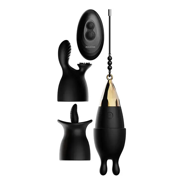 Evolved Egg Citement Rechargeable Bullet - Black/Gold - Stimulators