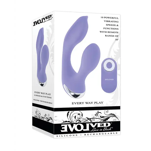 Evolved Every Way Play Remote Controlled Rabbit Vibrator - Lilac - Vibrators