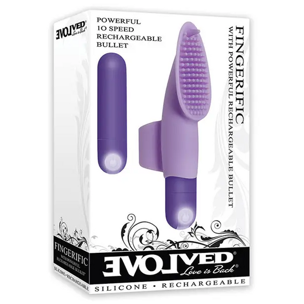 Evolved Fingerific Rechargeable Bullet - Purple - Stimulators