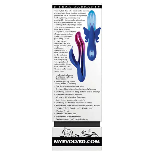 Evolved Firefly Dual Stim - Blue - Vibrators