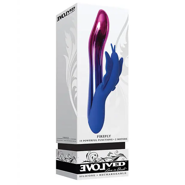 Evolved Firefly Dual Stim - Blue - Vibrators
