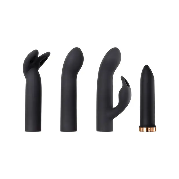 Evolved Four Play Kit - Black/Rose Gold - Vibrators