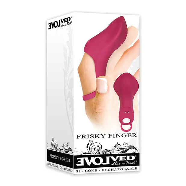 Evolved Frisky Finger Rechargeable Bullet - Burgundy - Stimulators