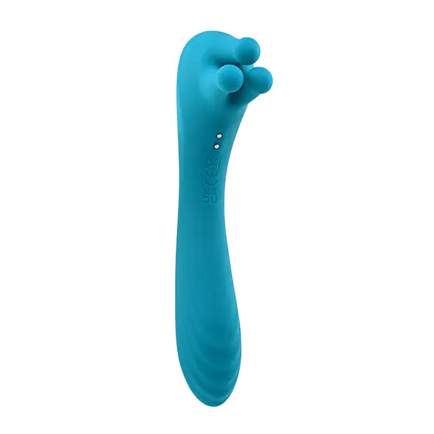 Evolved Heads or Tails Rechargeable Vibrator - Teal - Stimulators