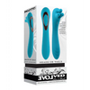 Evolved Heads or Tails Rechargeable Vibrator - Teal - Stimulators