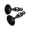 Evolved Joy Sticks 2 pc Plug Set - Black/Chrome - Anal Products