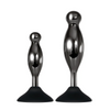 Evolved Joy Sticks 2 pc Plug Set - Black/Chrome - Anal Products