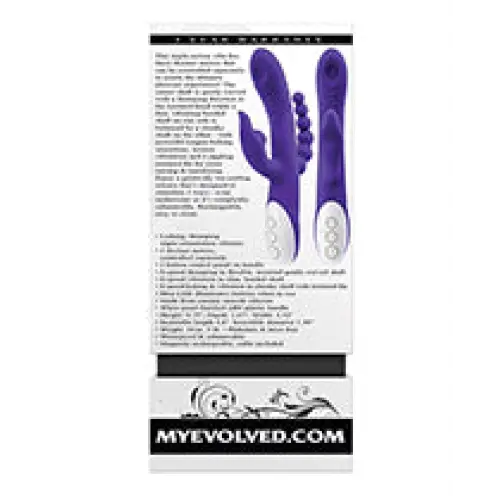 Evolved Lick Me Triple Stim Vibe - Purple - Vibrators