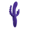 Evolved Lick Me Triple Stim Vibe - Purple - Vibrators