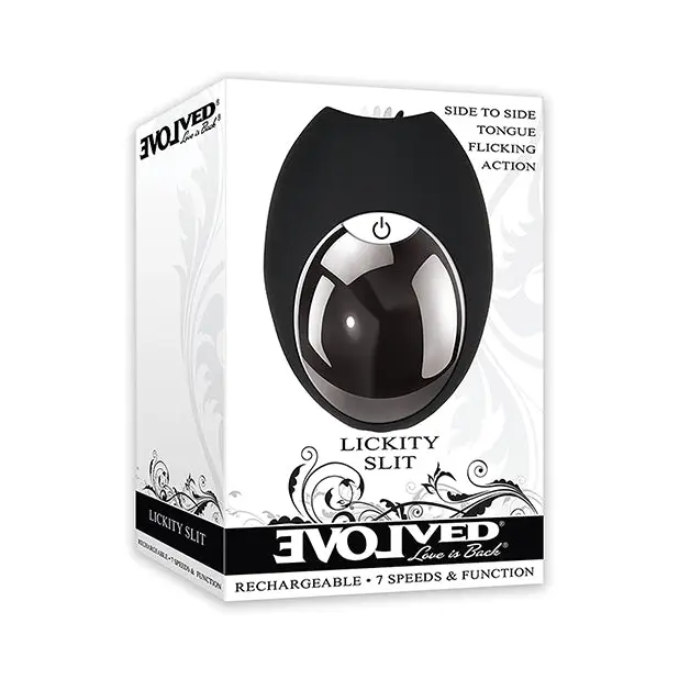 Evolved Lickity Slit Oral Massager - Black - Stimulators