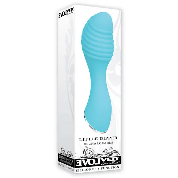 Evolved Little Dipper Rechargeable Mini Vibe - Blue - Vibrators