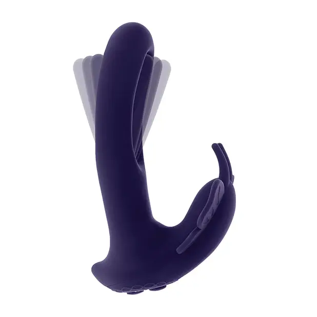 Evolved Lord of the Wings Flapping & Vibrating Stimulator - Purple - Stimulators