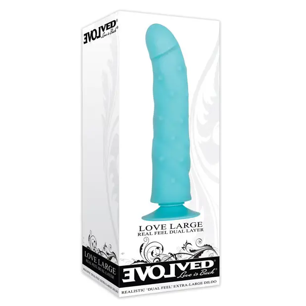 Evolved Love Large Dildo - Blue - Dongs & Dildos