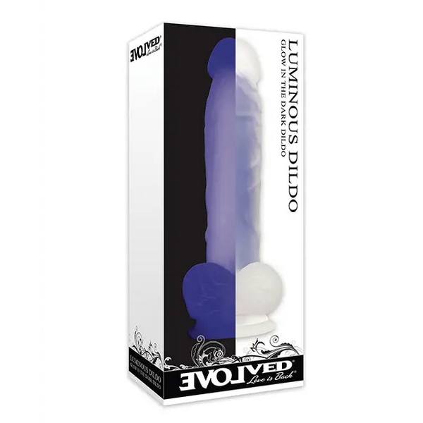 Evolved Luminous Dildo Non Vibrating - Purple - Dongs & Dildos