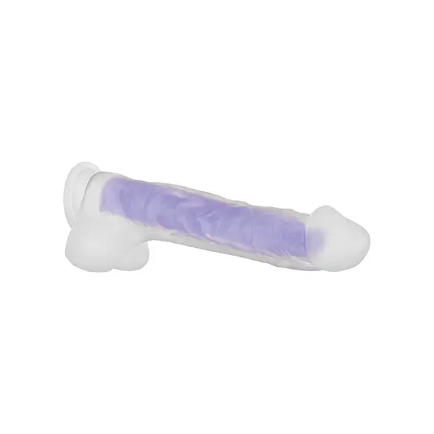 Evolved Luminous Dildo Stud Non Vibrating - Purple - Dongs & Dildos