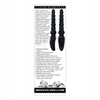 Evolved Magic Stick Beaded Vibrator - Black - Anal Products