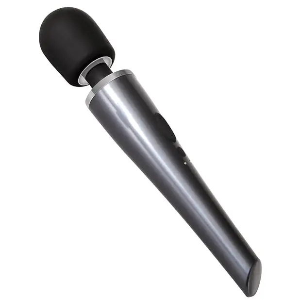 Evolved Mighty Metallic Wand - Gray/Black - Massage Products