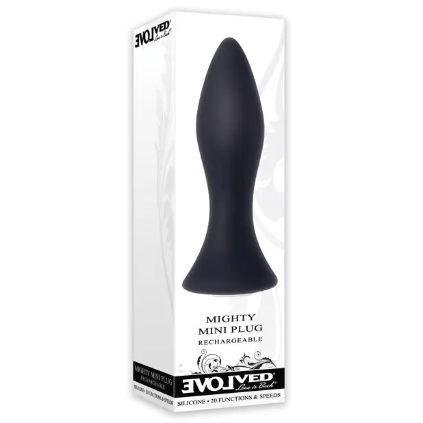 Evolved Mini Butt Plug - Black - Anal Products