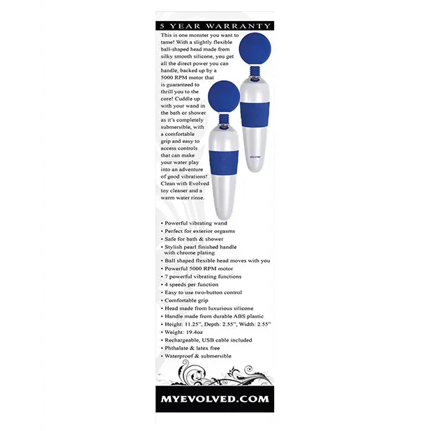 Evolved On The Dot Wand - Blue - Massage Products