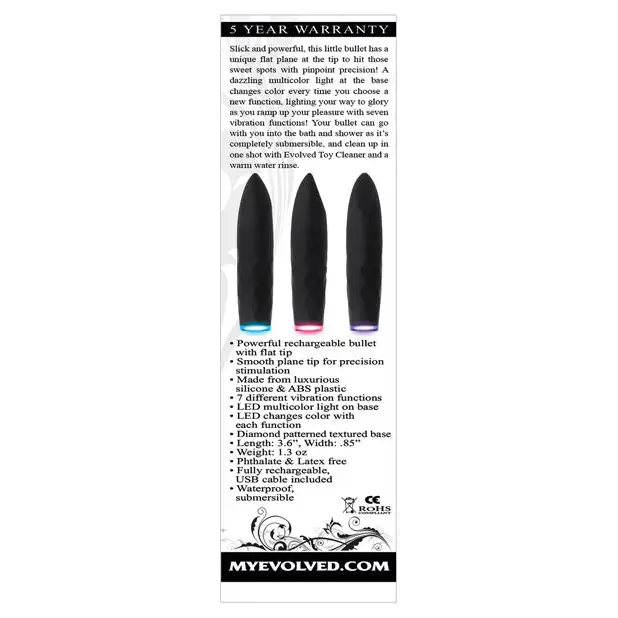 Evolved On the Spot Bullet - Black - Stimulators