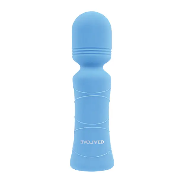 Evolved Out of The Blue Vibrating Mini Wand - Blue - Massage Products