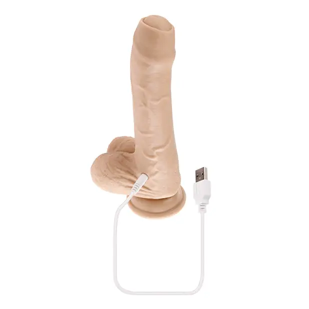 Evolved Peek A Boo Vibrating Dildo - Ivory - Dongs & Dildos