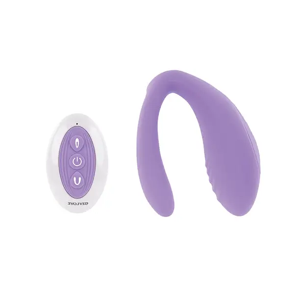 Evolved Petite Tickler Mini Vibe w/Remote - Purple - Stimulators