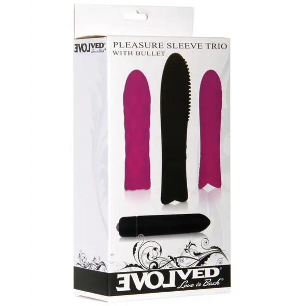 Evolved Pleasure Sleeve Trio w/Bullet - Stimulators