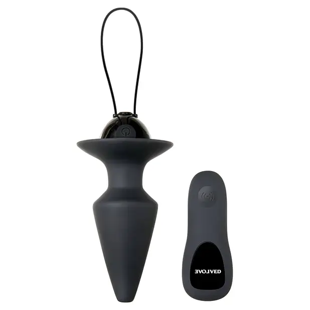 Evolved Plug & Play Remote Anal Plug - Black - Anal Products