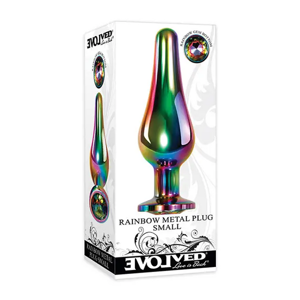 Evolved Rainbow Metal Plug - Small - Anal Products