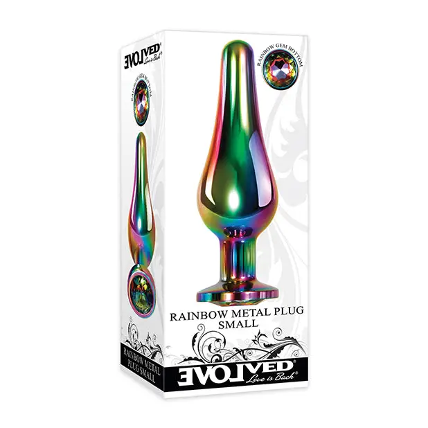 Evolved Rainbow Metal Plug - Small - Anal Products