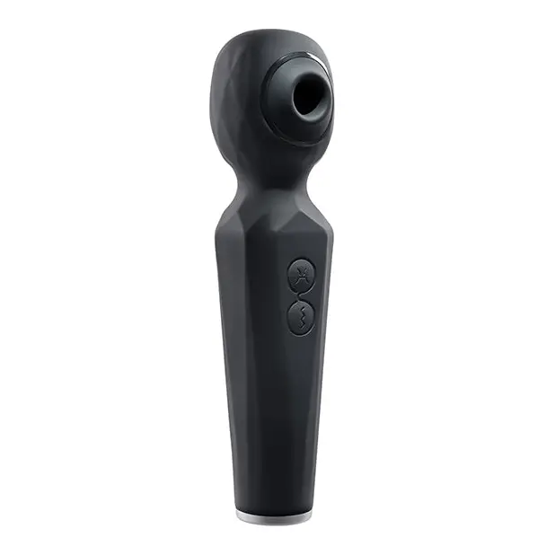 Evolved Rainbow Sucker Wand - Black - Massage Products