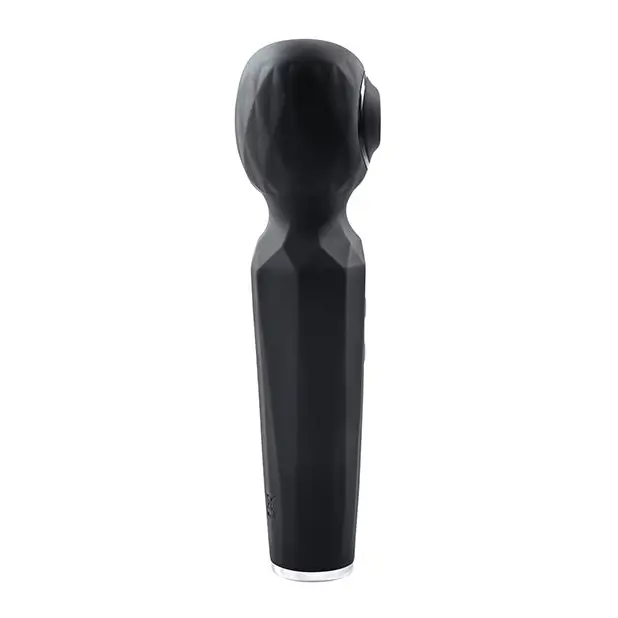 Evolved Rainbow Sucker Wand - Black - Massage Products
