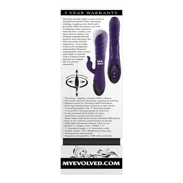 Evolved Rascally Rabbit - Purple - Vibrators