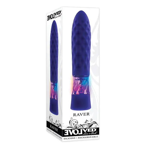 Evolved Raver Light Up Bullet - Purple - Stimulators
