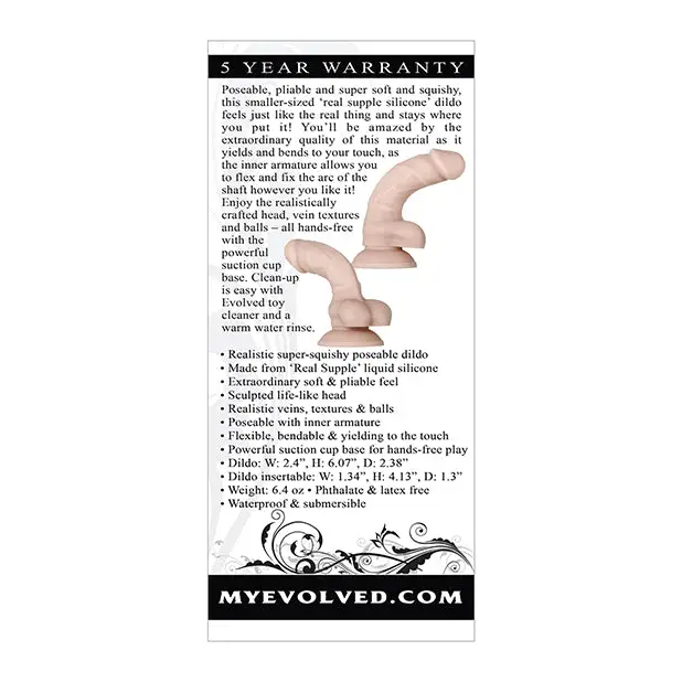 Evolved Real Supple Silicone Poseable 6” - Dongs & Dildos