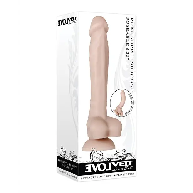 Evolved Real Supple Silicone Poseable 8.25” - Dongs & Dildos