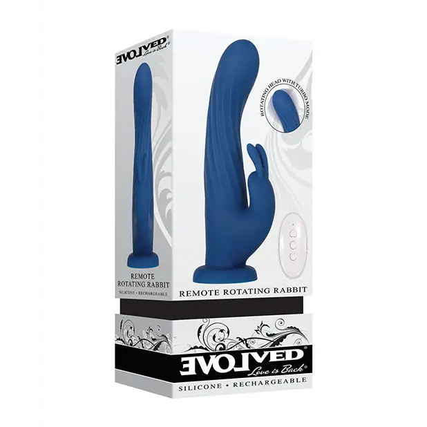 Evolved Remote Rotating Rabbit - Blue - Vibrators