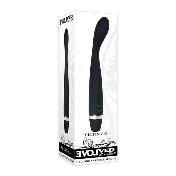 Evolved Skinny G Silicone G Spot Vibrator - Black - Vibrators