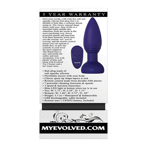 Evolved Smooshy Tooshy - Purple - Anal Products