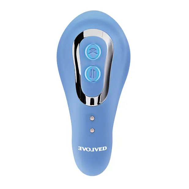 Evolved Tap & Thrust Dual Vibe - Blue - Stimulators