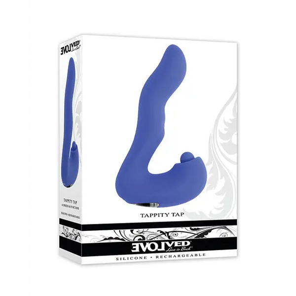 Evolved Tappity Tap Vibrator - Blue - Vibrators