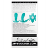 Evolved The Butterfly Effect Rechargeable Dual Stim - Teal - Vibrators