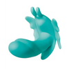 Evolved The Butterfly Effect Rechargeable Dual Stim - Teal - Vibrators