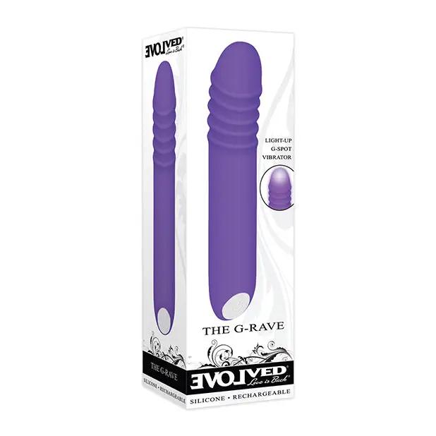 Evolved The G-Rave Light Up Vibrator - Purple - Vibrators